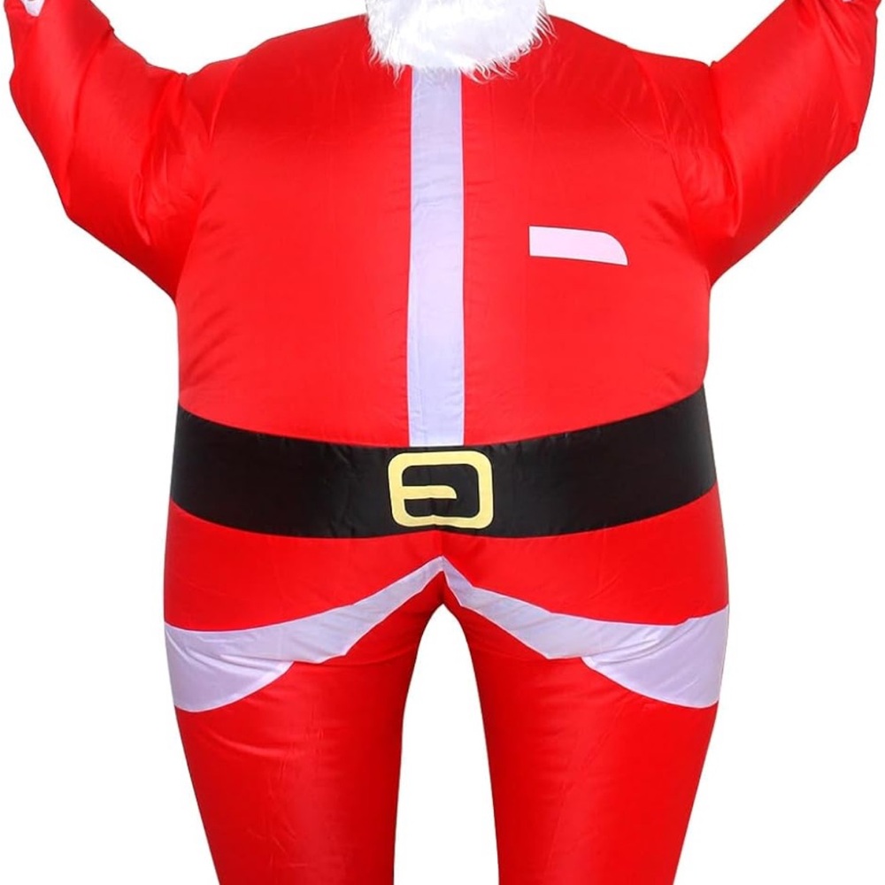 Santa Claus Costume adults, funny Christmas costume, inflatable, Christmas Party - Picture 3 of 5